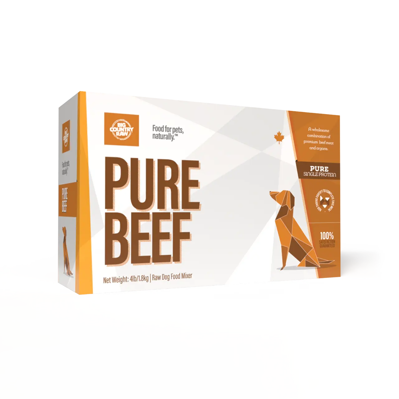 Big Country Raw Pure - Viande Crue Assortie pour chien 4x 1lb Big Country Raw