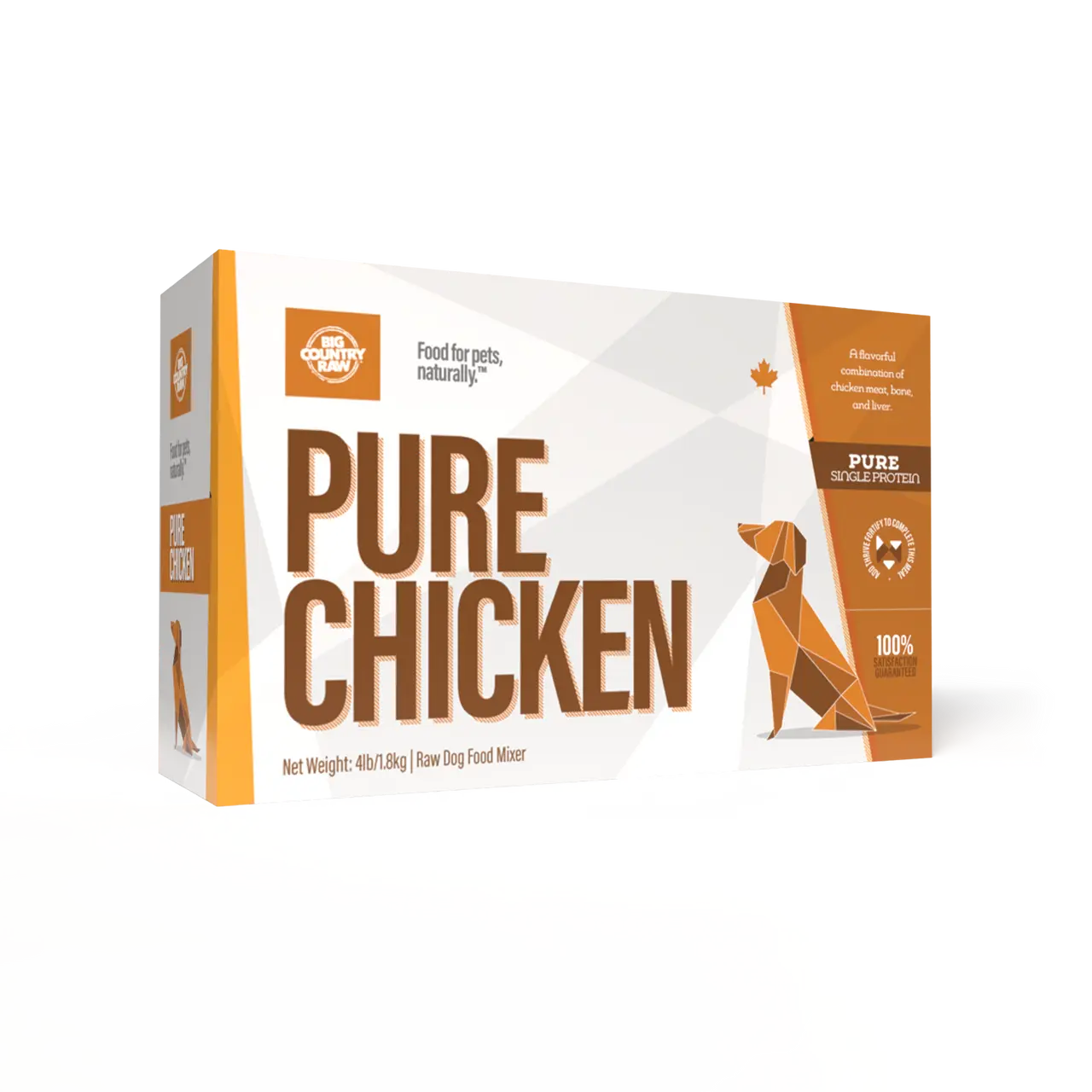 Big Country Raw Pure - Viande Crue Assortie pour chien 4x 1lb Big Country Raw