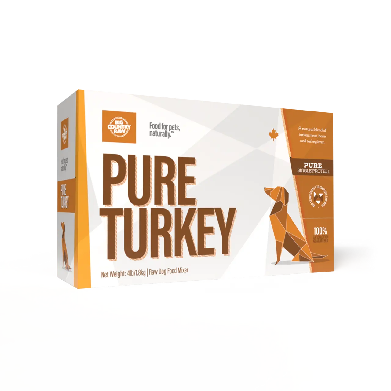 Big Country Raw Pure - Viande Crue Assortie pour chien 4x 1lb Big Country Raw