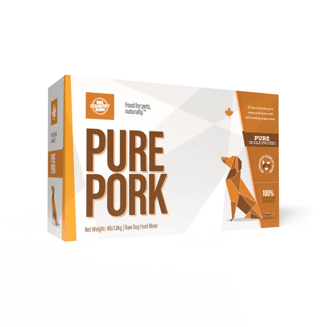 Big Country Raw Pure - Viande Crue Assortie pour chien 4x 1lb Big Country Raw