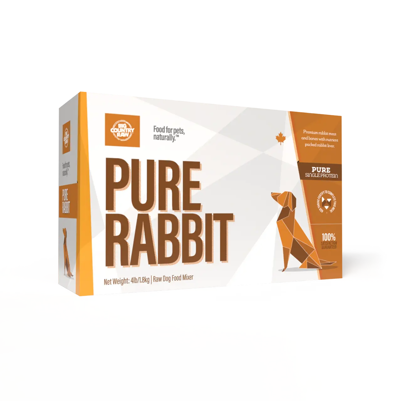 Big Country Raw Pure - Viande Crue Assortie pour chien 4x 1lb Big Country Raw