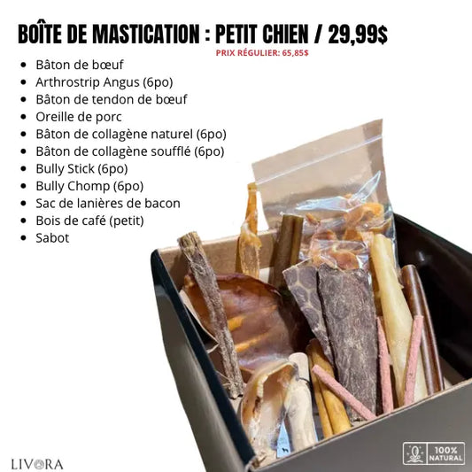 Boîte de mastication pour chiens