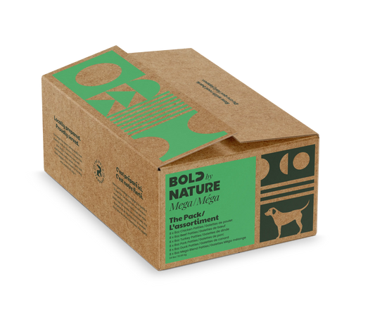 Bold By Nature Mega - Viande crue pour chien en variété de saveur Bold by Nature
