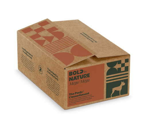 Bold By Nature Mega - Viande crue pour chien en variété de saveur Bold by Nature