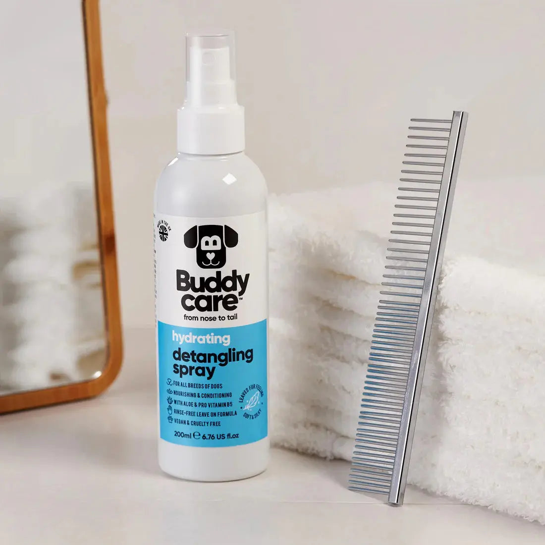 Buddy Care - Spray Démêlant Hydratant pour chien Buddy Care