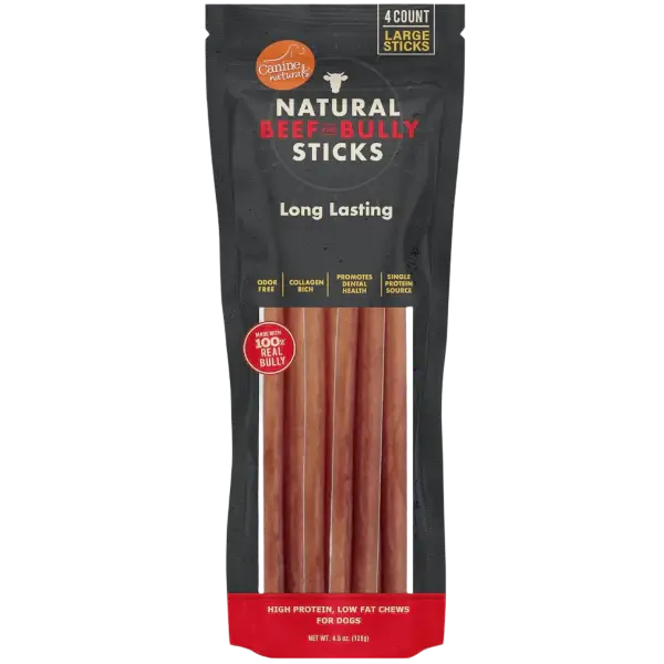 Canine Naturals - Bully Stick 10" (Paquet de 4) Canine Naturals