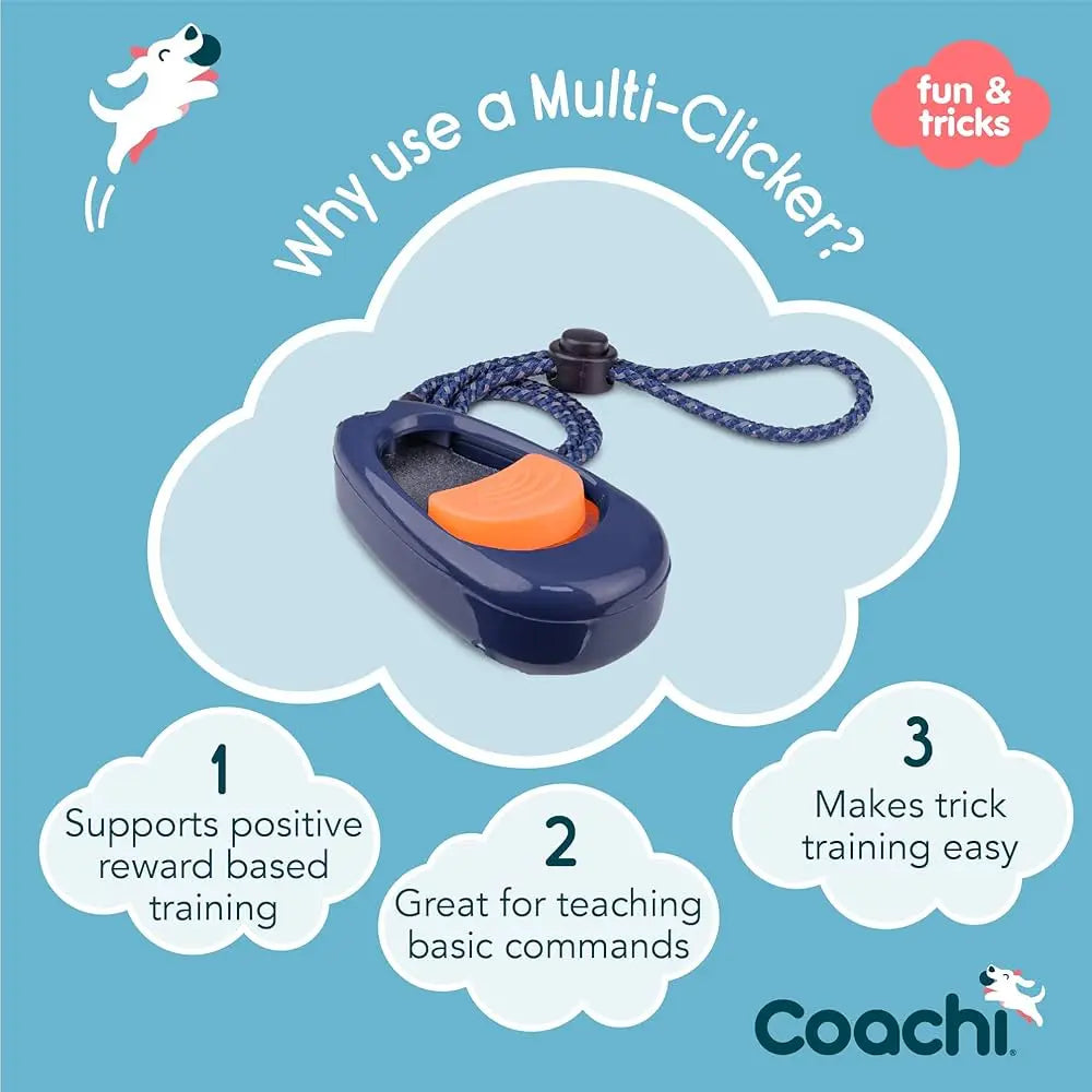 Coachi - Multi-Cliqueur avec bruit ajustable pour chiens