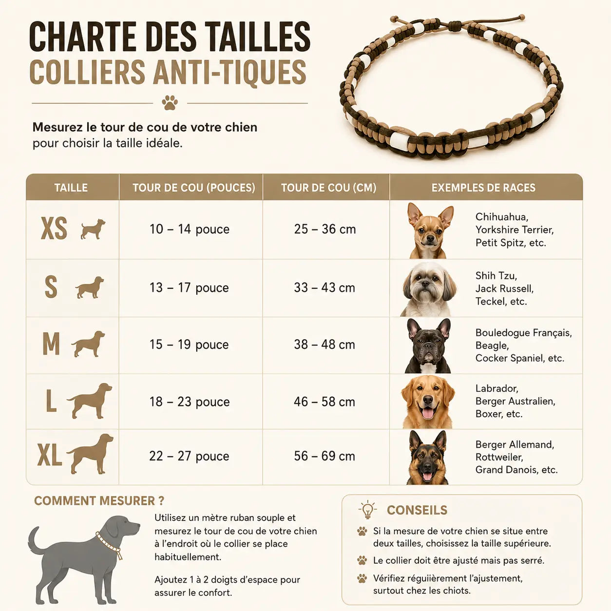 Collier Anti-Tique pour animaux