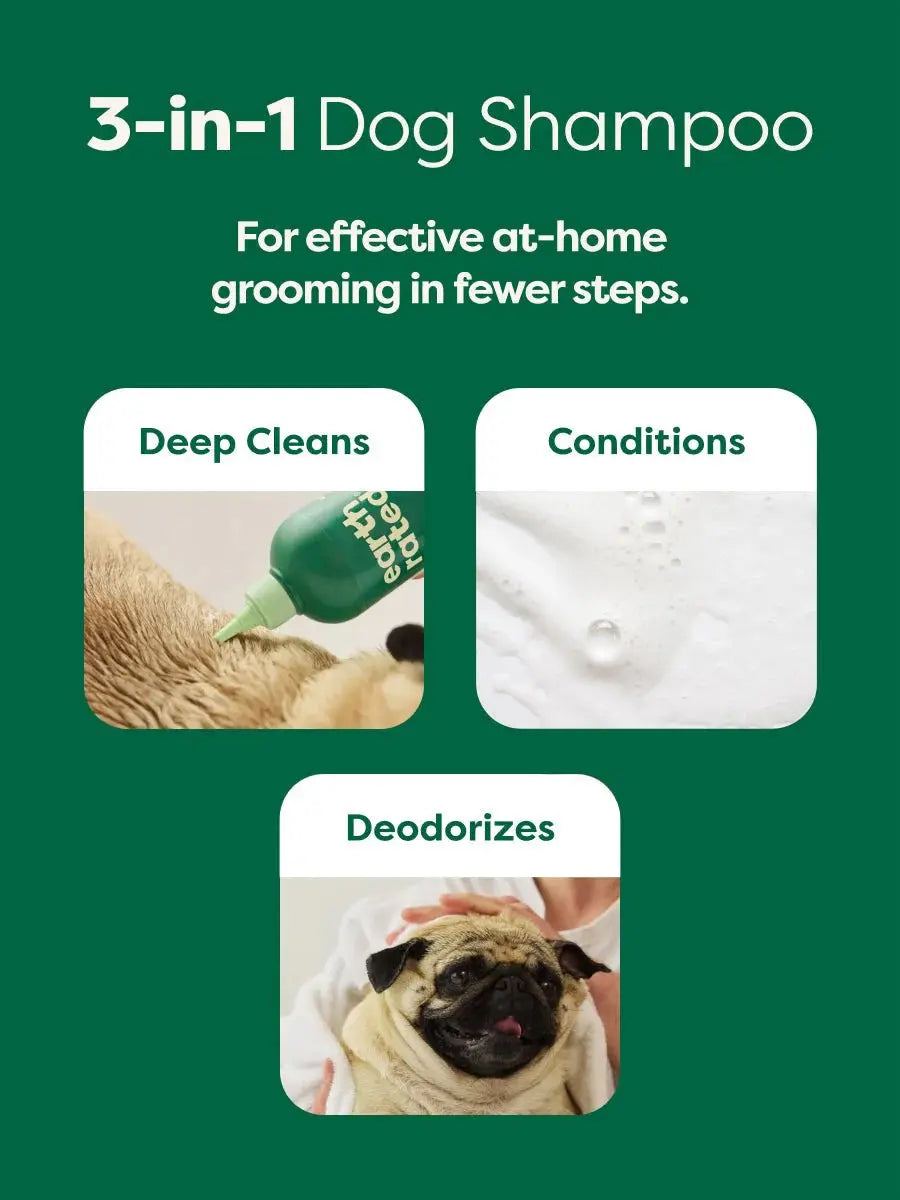 Earth Rated - Shampoing 3 en 1 pour chiens Earth Rated