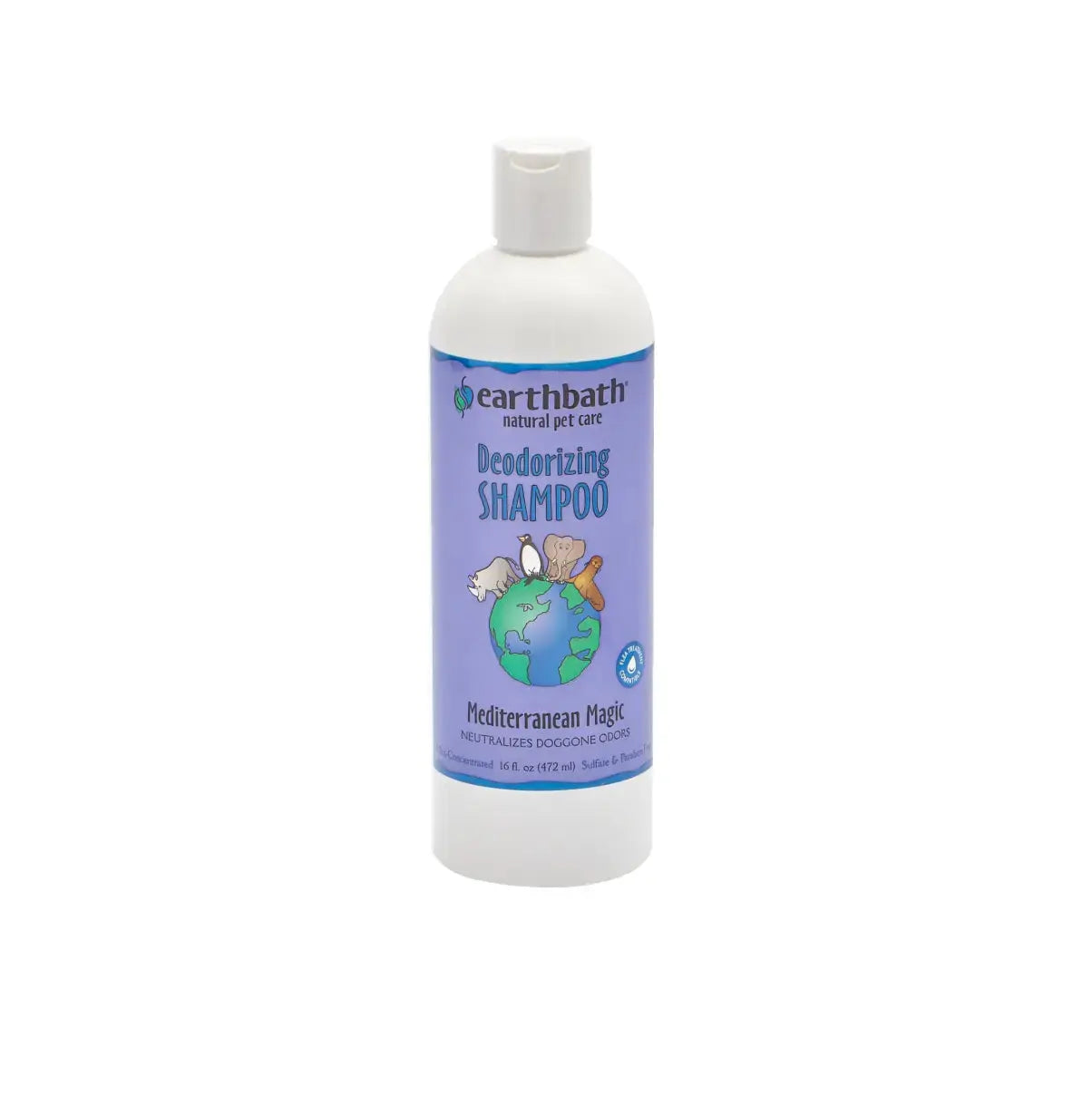 EarthBath - Shampooing Naturel Sans Fragrance, Eucalyptus, Aloe, Lavande et Plus 472ml EarthBath