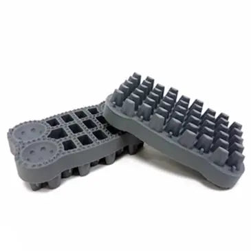 FFB - Brosse multi-usages en silicone au charbon pour animaux Foufou Brands