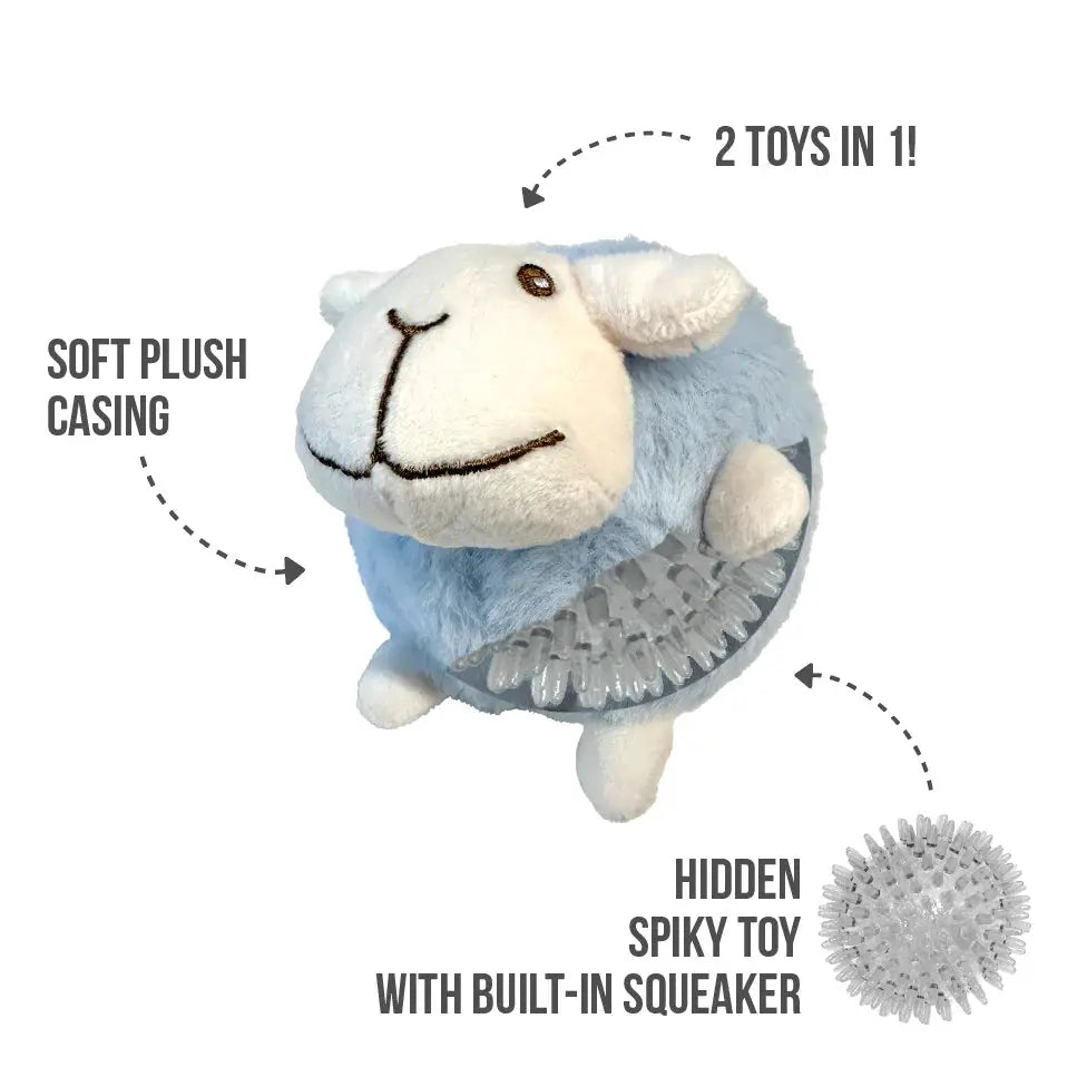 Foufou Brands - Jouet Fuzzy Wuzzy Sheep pour chiens