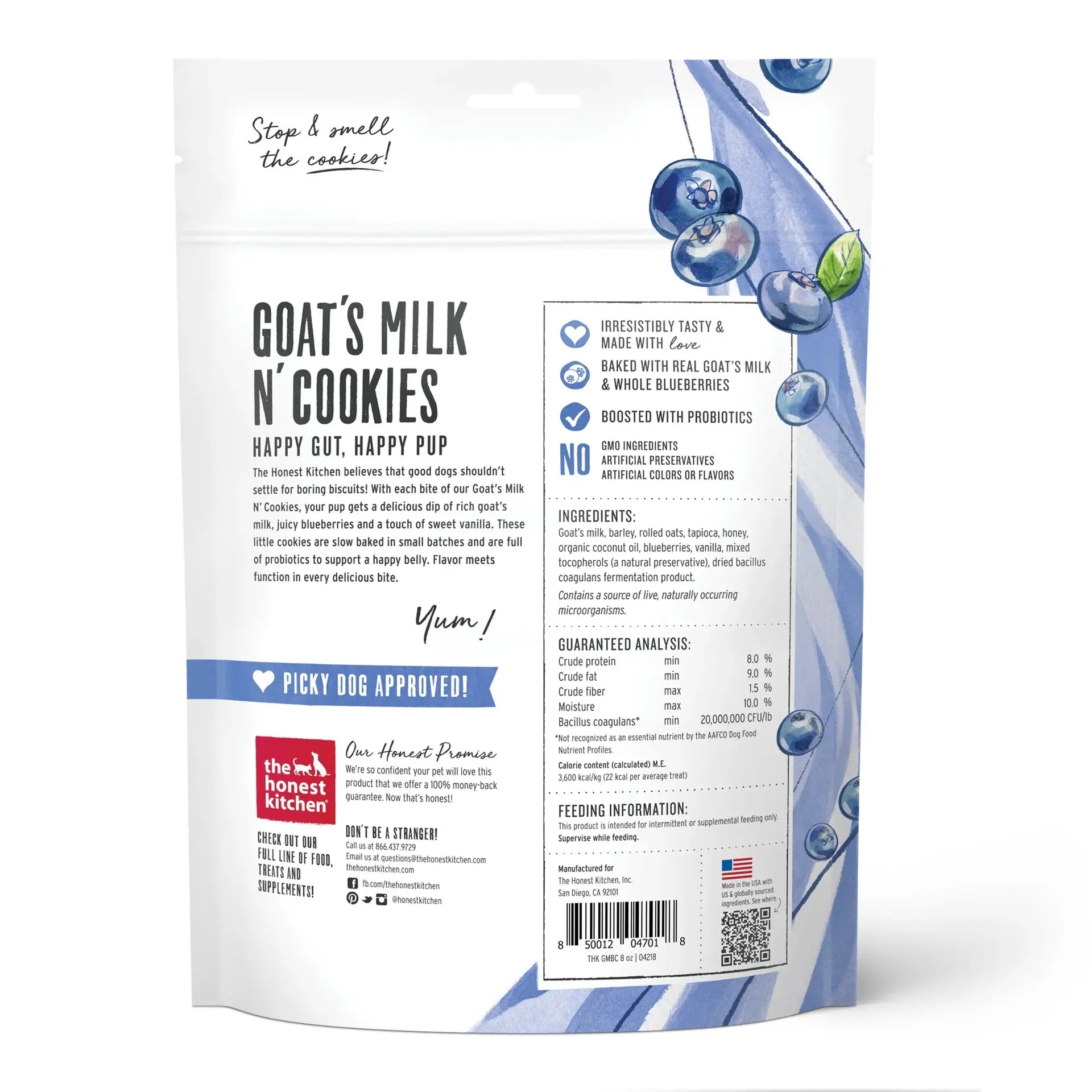 Honest Kitchen - Biscuits au Lait de Chèvre pour chien The Honest Kitchen