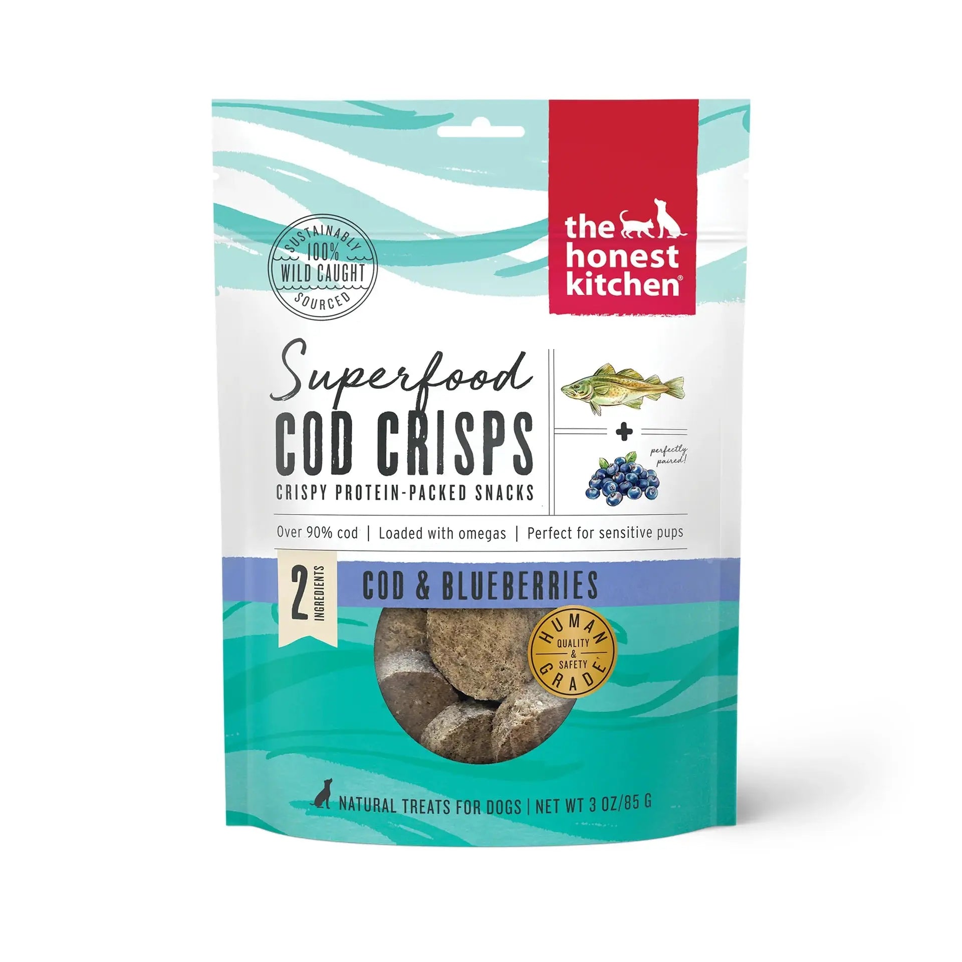 Honest Kitchen - Chips Gourmet de Foie, Morue, et Saveurs Variées pour chien The Honest Kitchen