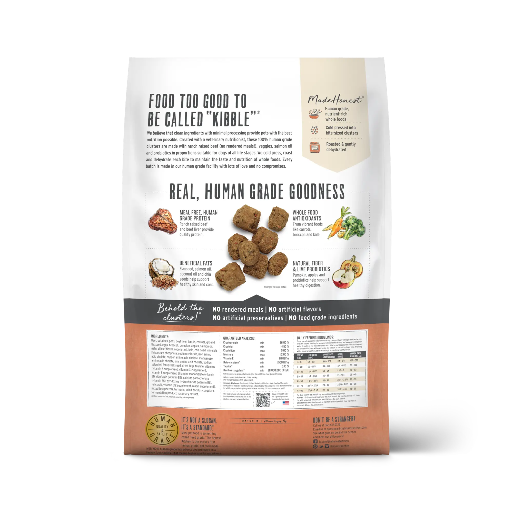 Honest Kitchen - Croquettes pour Chien Sans Céréales et Grains Entiers The Honest Kitchen