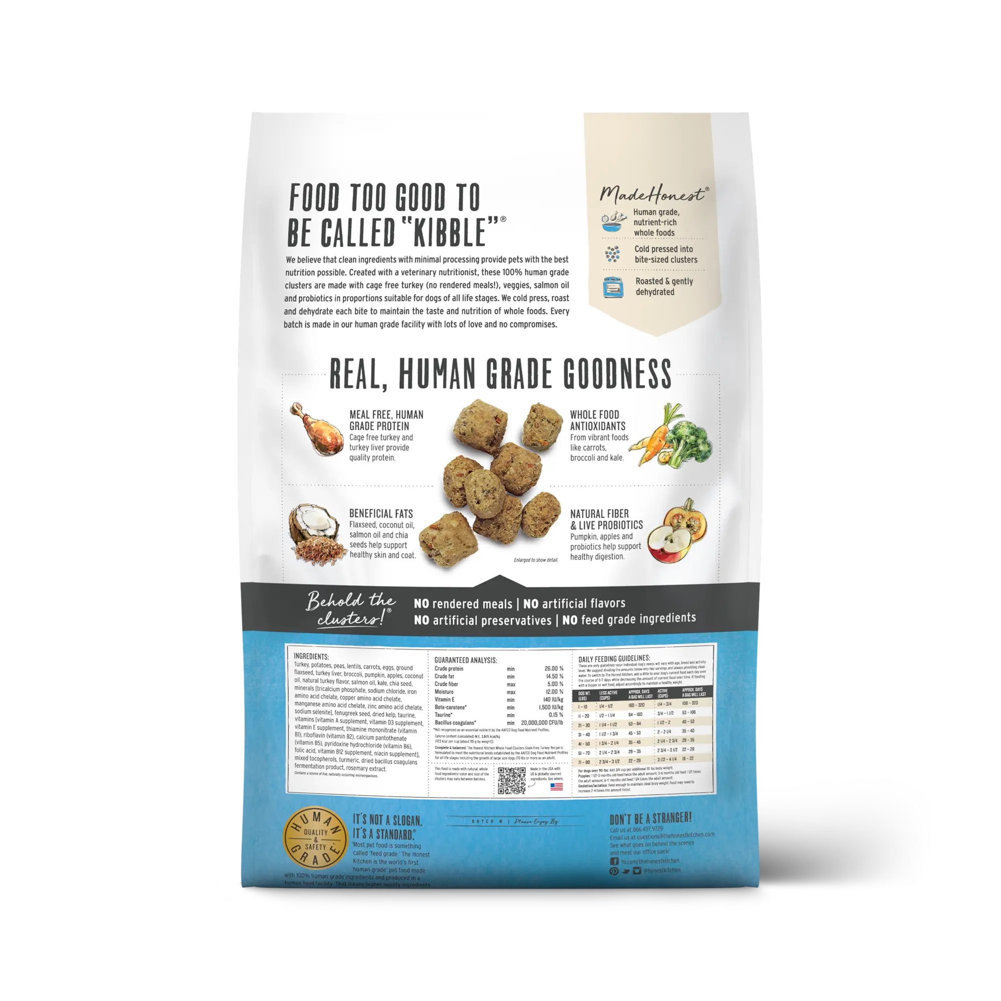 Honest Kitchen - Croquettes pour Chien Sans Céréales et Grains Entiers The Honest Kitchen