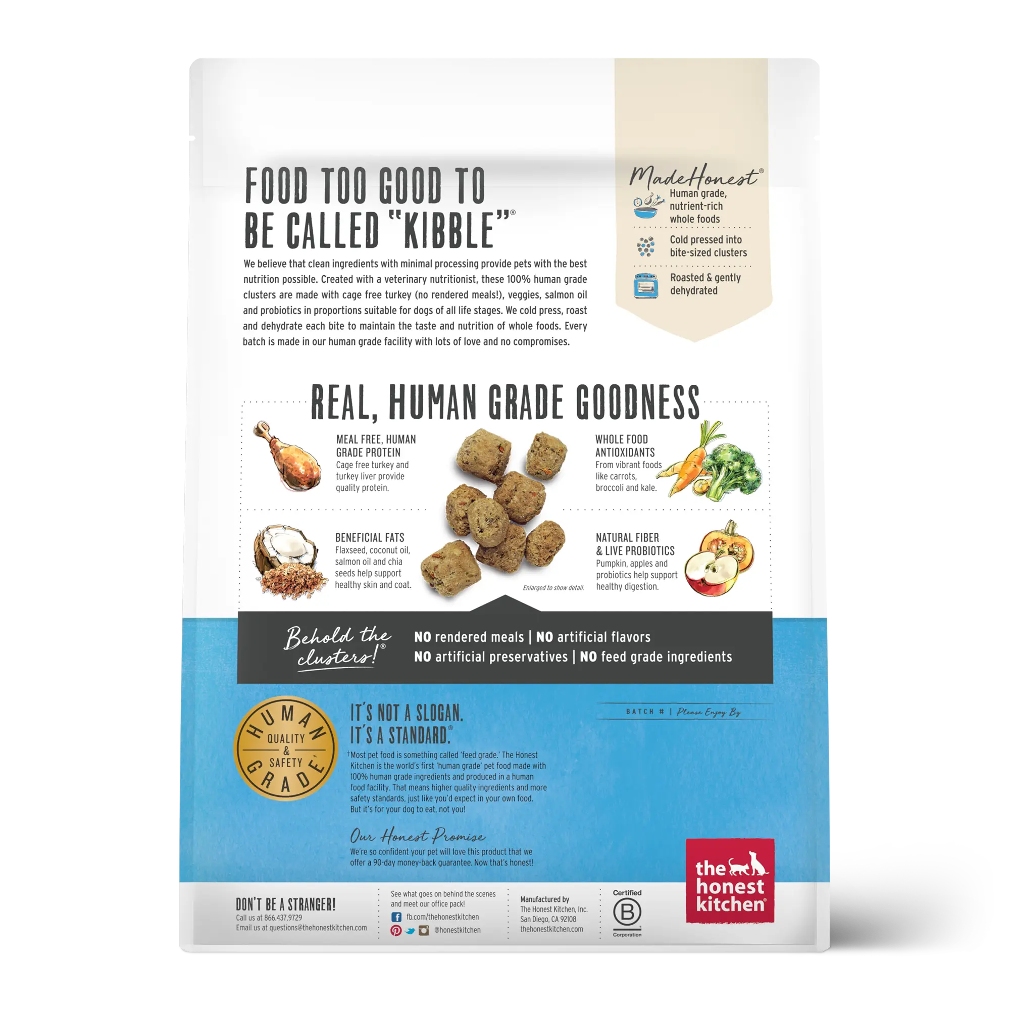 Honest Kitchen - Croquettes pour Chien Sans Céréales et Grains Entiers The Honest Kitchen