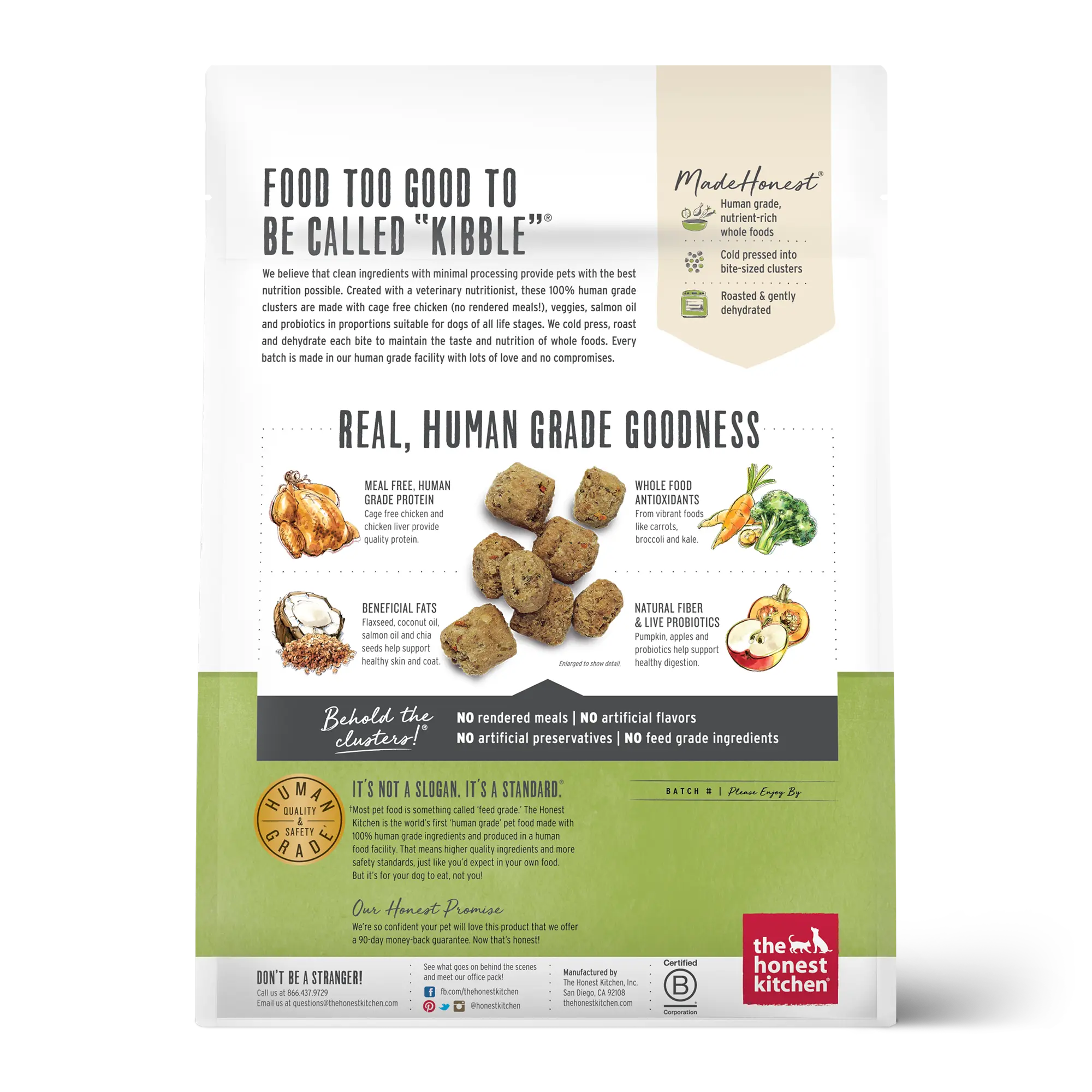 Honest Kitchen - Croquettes pour Chien Sans Céréales et Grains Entiers The Honest Kitchen