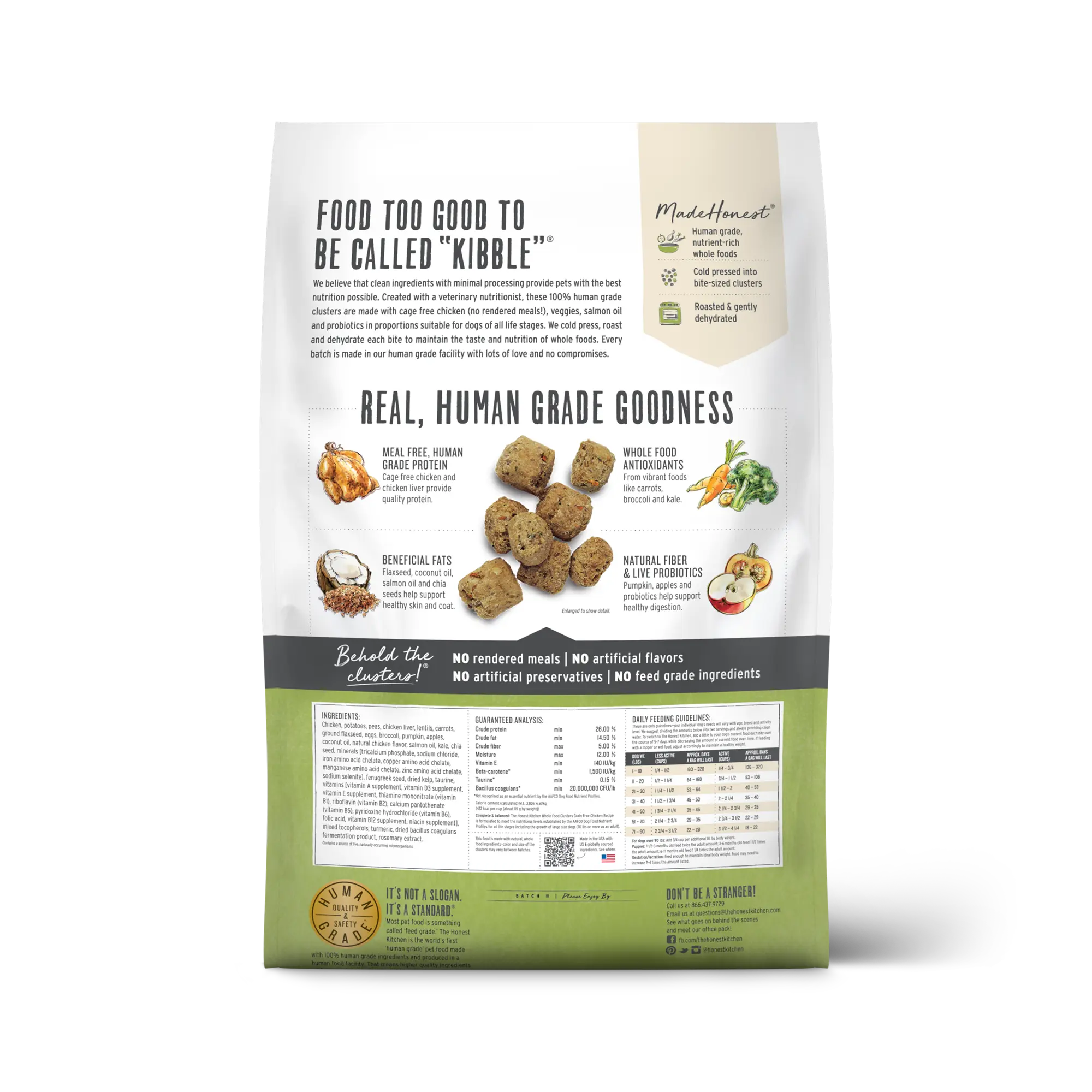 Honest Kitchen - Croquettes pour Chien Sans Céréales et Grains Entiers The Honest Kitchen