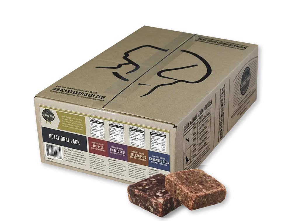 K9 Choice - Rotation Pack variété crue pour chien K9 Choice