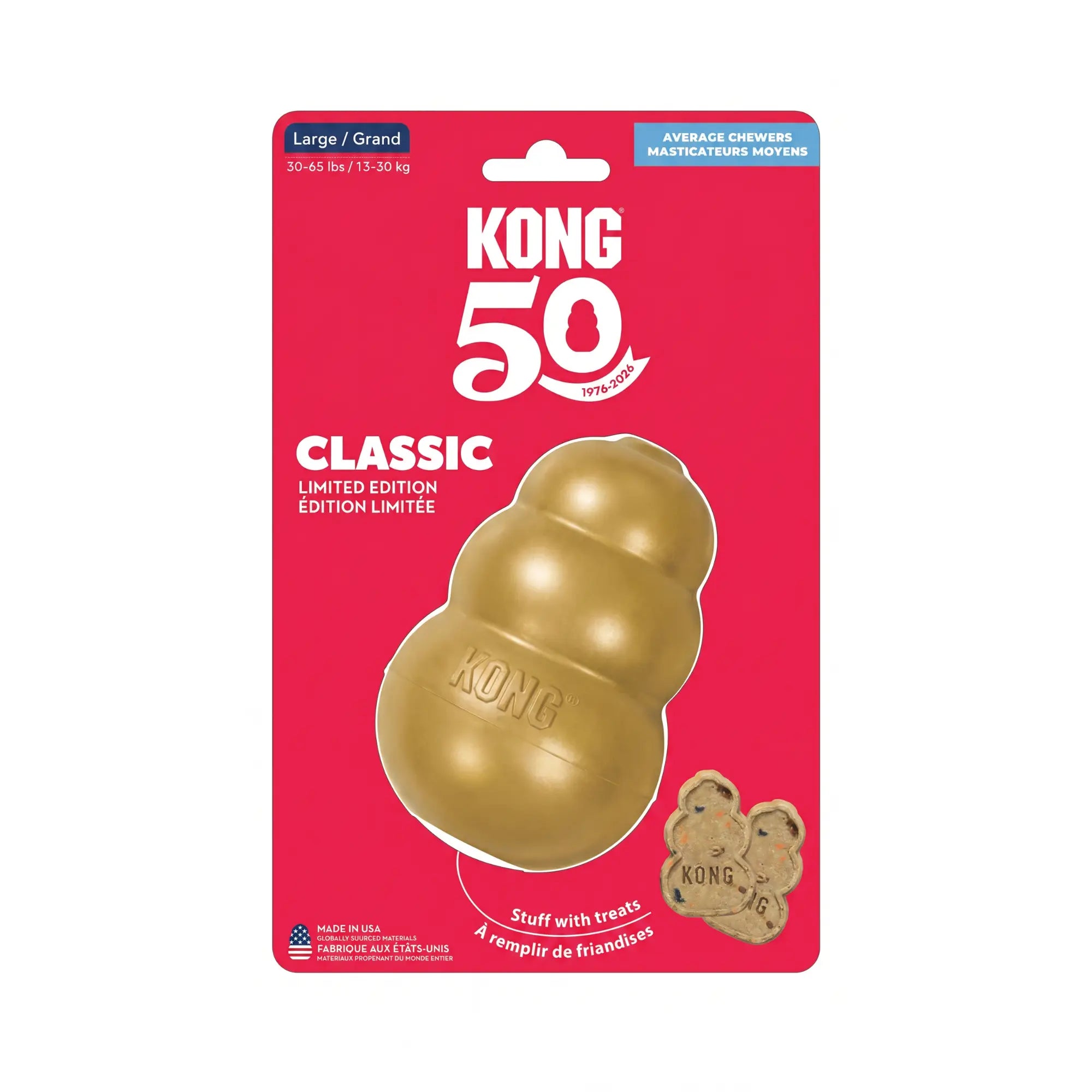 Kong Classic - Jouet 50ème anniversaire à remplir pour chiens