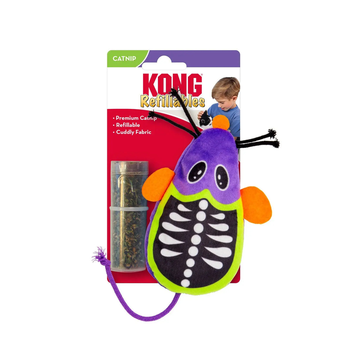 Kong Halloween - Jouet Souris squelette rechargeable pour chats