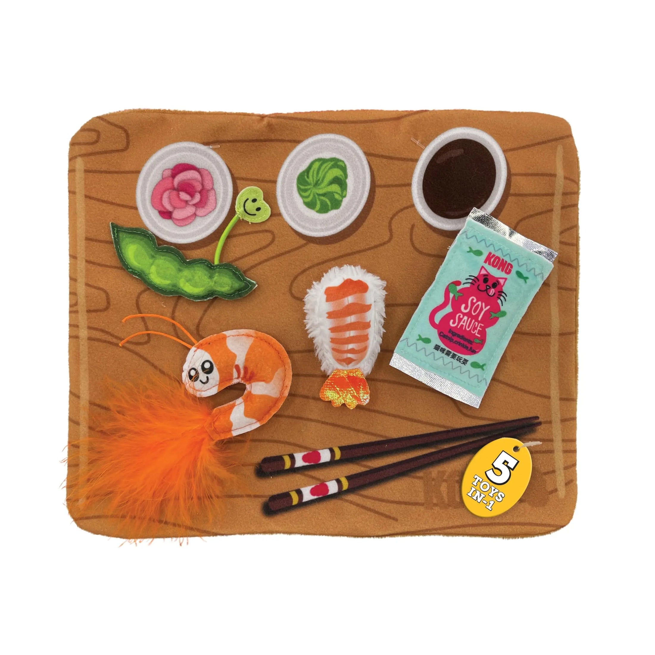 Kong - Jouet Pull-A-Partz Sushi pour chats KONG ™