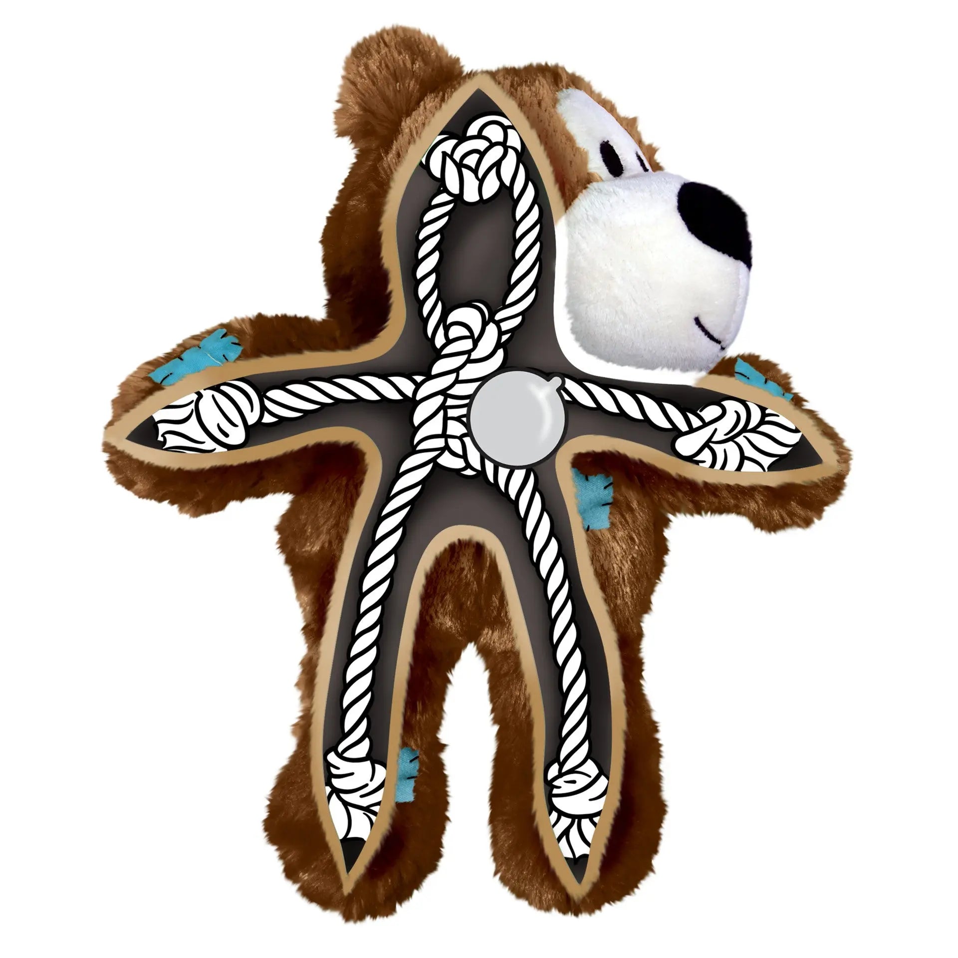 Kong Wild Knots - Jouet Ourson Bleu pour chiens