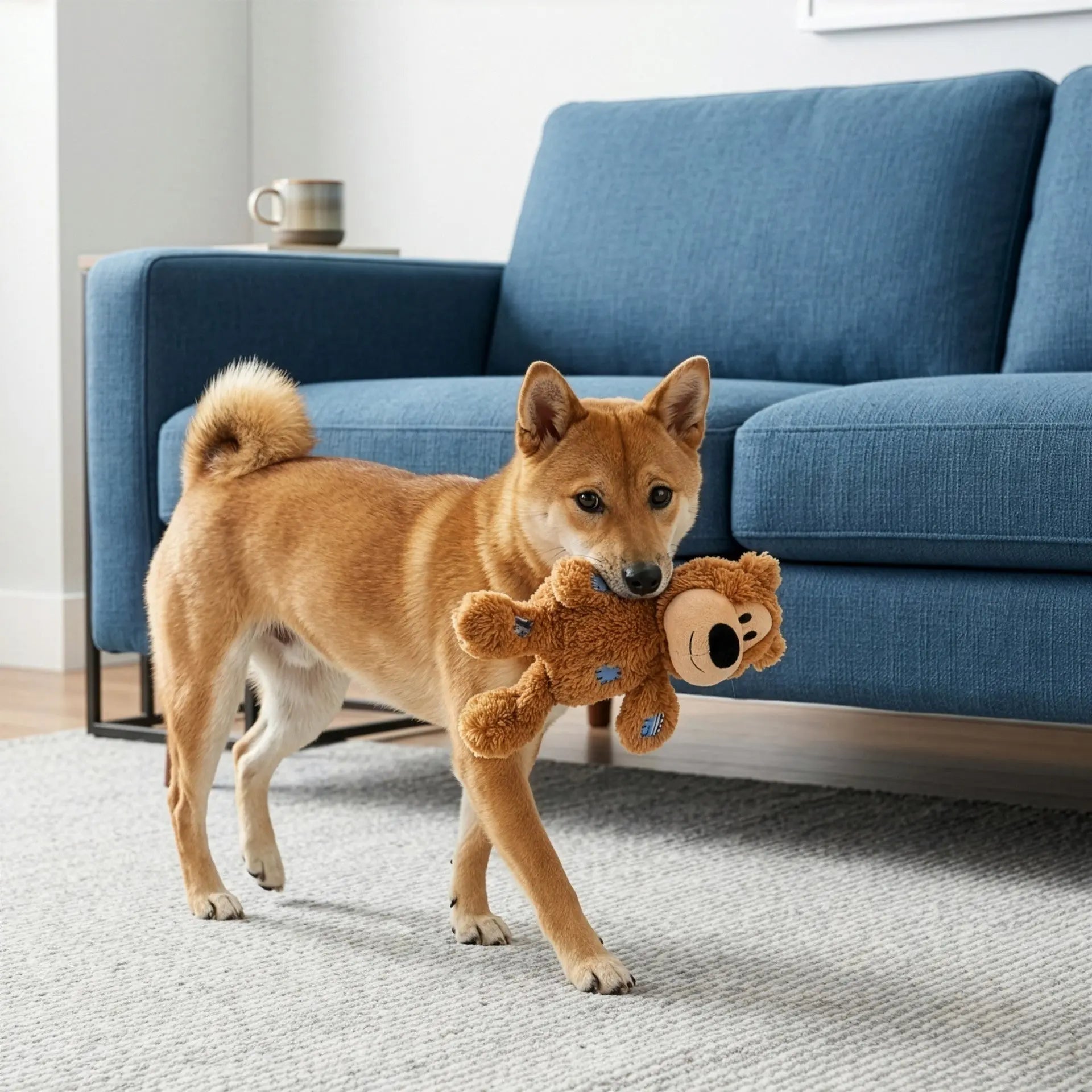 Kong Wild Knots - Jouet Ourson Bleu pour chiens