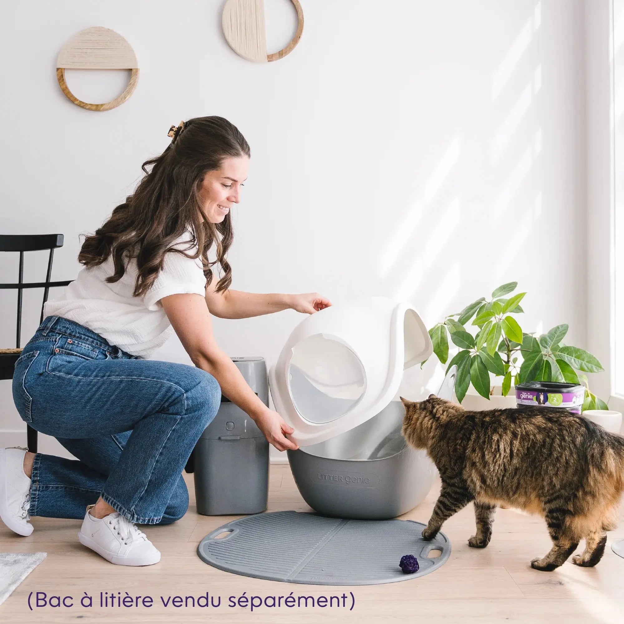 Litter Genie - Dôme pour bac a litière pour chats Litter Genie