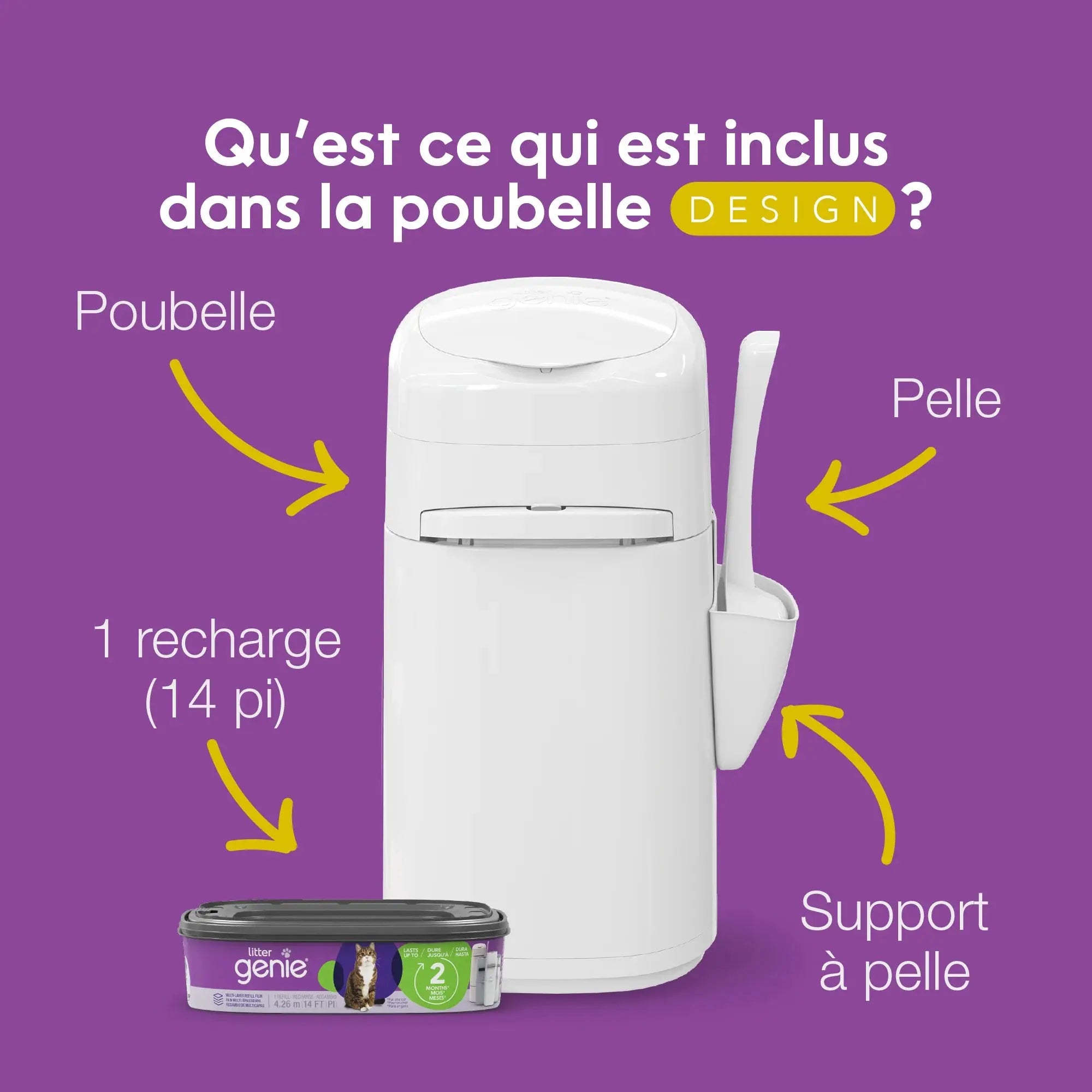 Litter Genie - Poubelle à litière pour chats Litter Genie