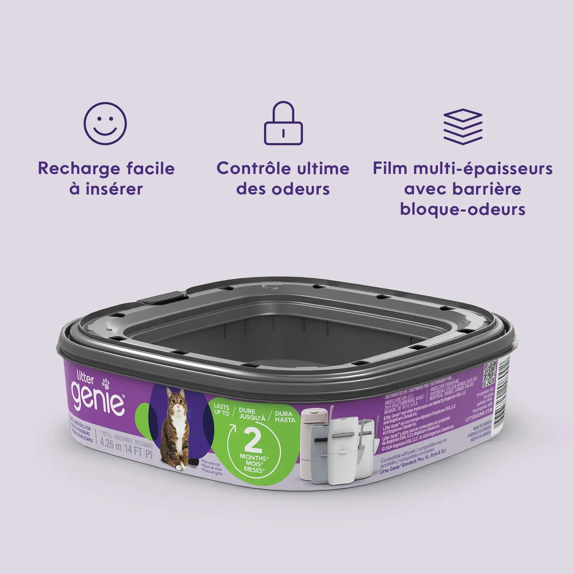 Litter Genie - Sacs de recharge pour poubelle Litter Genie