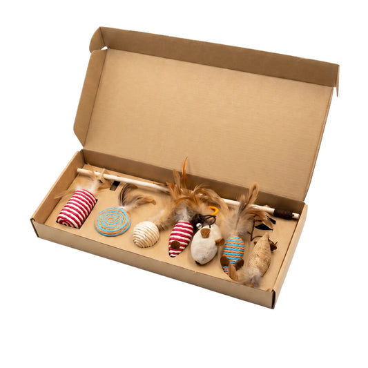 Livora - Ensemble de jouets pour chat 8 morceaux