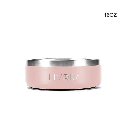 Livora - Gamelle Bol pour chien et chat en acier inoxydable Livora