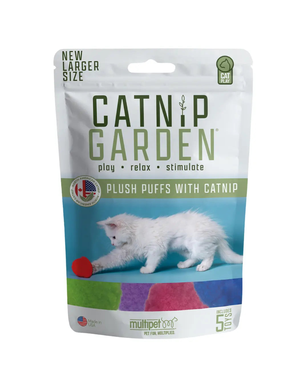 Multipet - Peluches à l'herbe à chat organique (20 mcx) Multipet