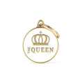 Load image into Gallery viewer, My Family - Médaillons pour chien - Big White Satin "The Queen" My Family
