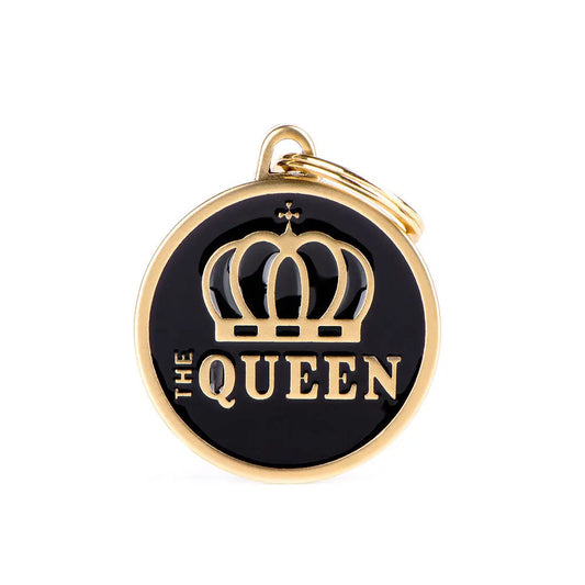My Family - Médaillons pour chien - Big White Satin "The Queen" My Family