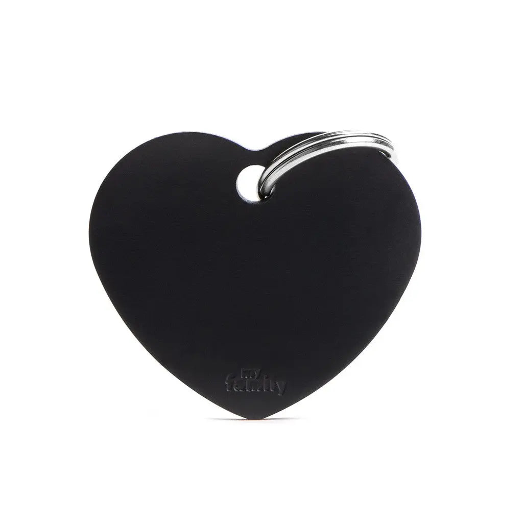 MyFamily - Médaille Grand Coeur noir My Family