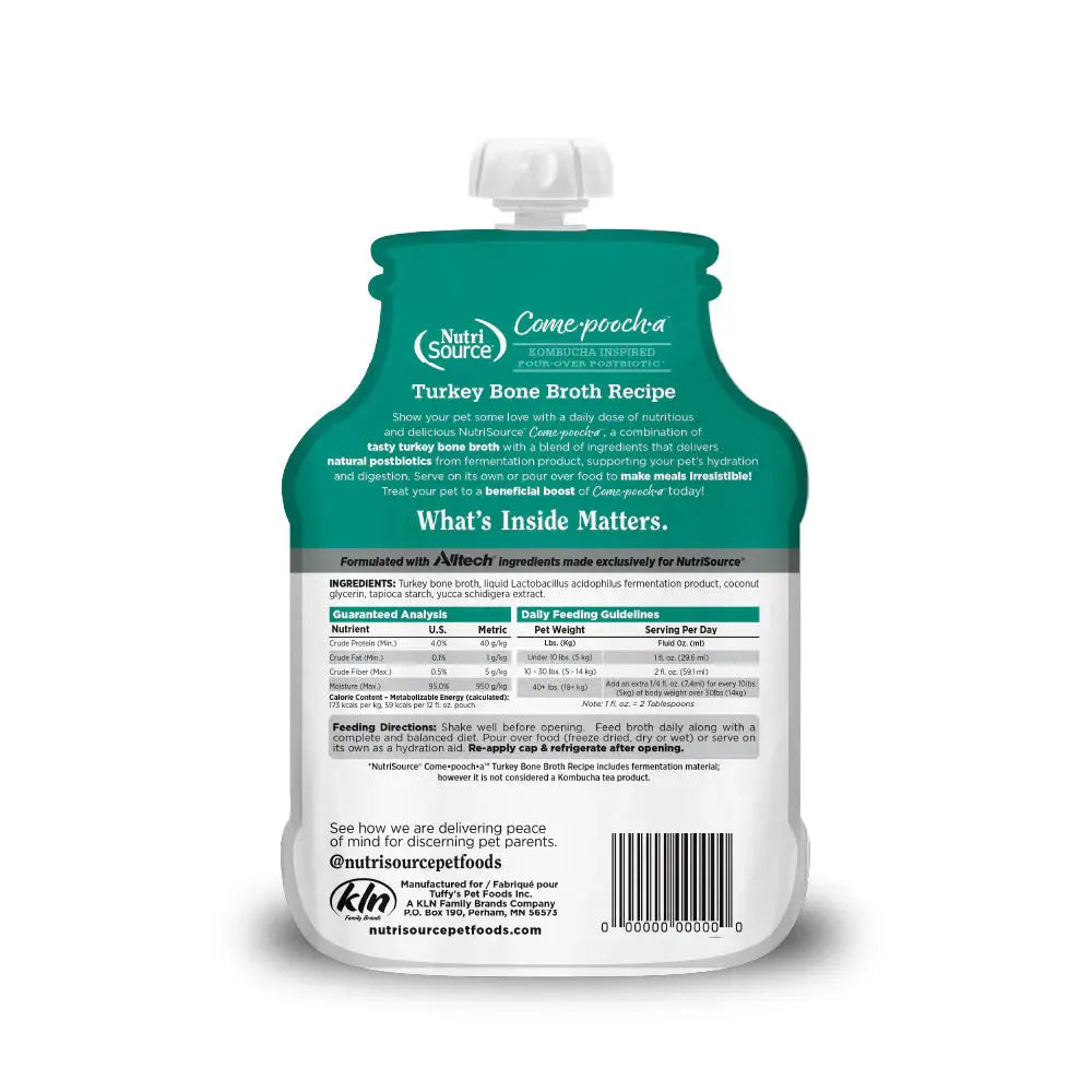 Nutrisource - Come-Pooch-A Bouillon pour chien 12 oz
