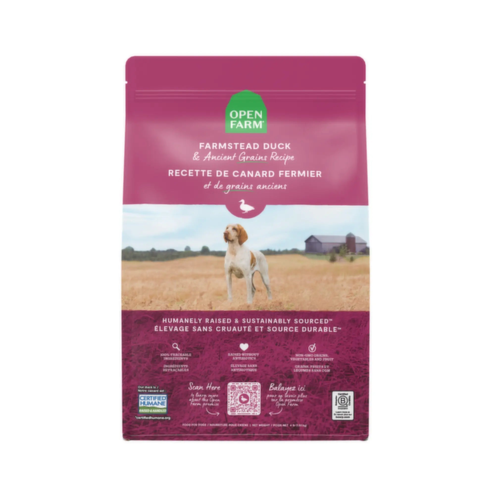 Open Farm - Nourriture avec grains pour chiens