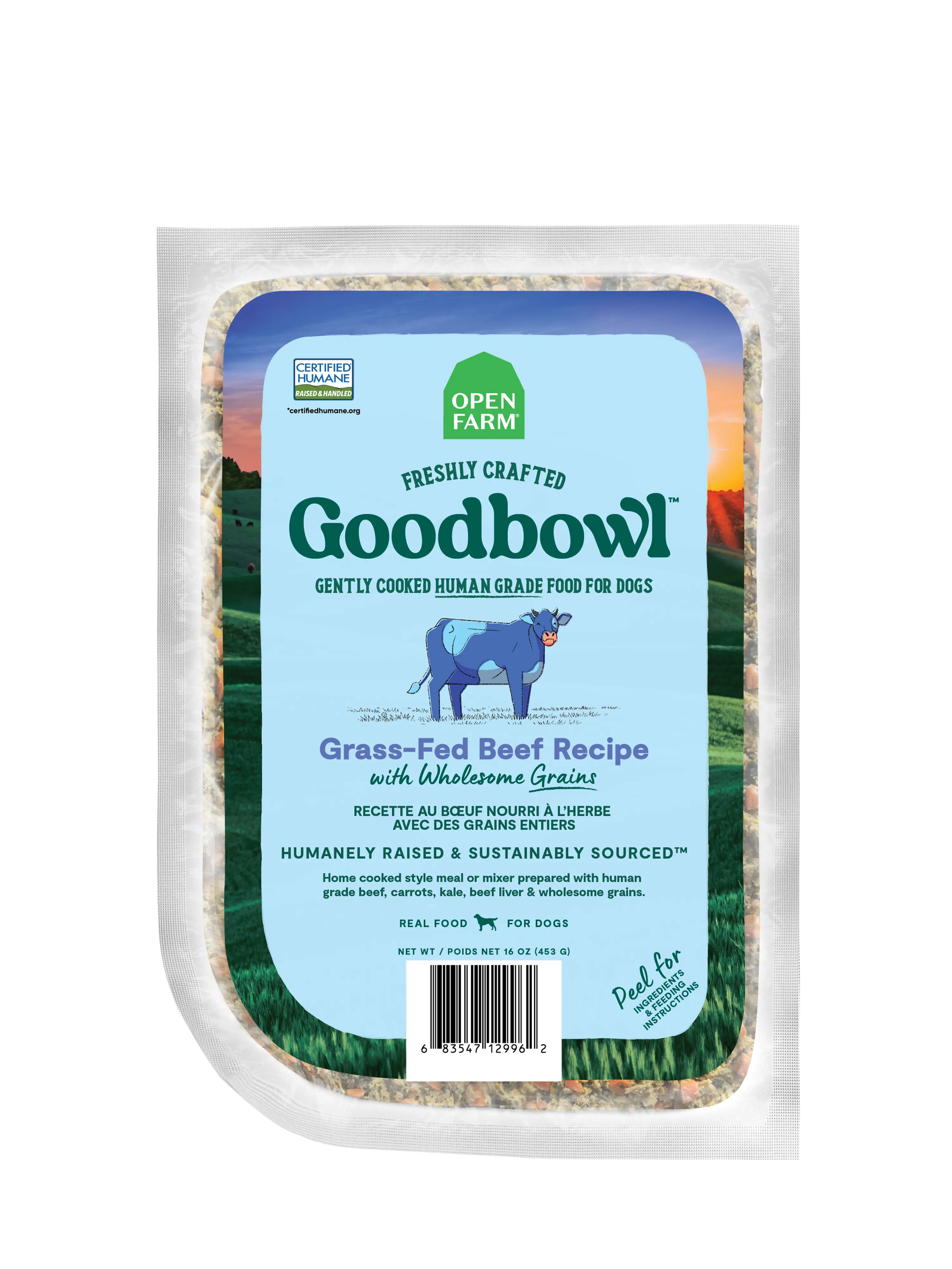 Open Farm - Recette Goodbowl Gently Cooked congelée pour chien Open Farm