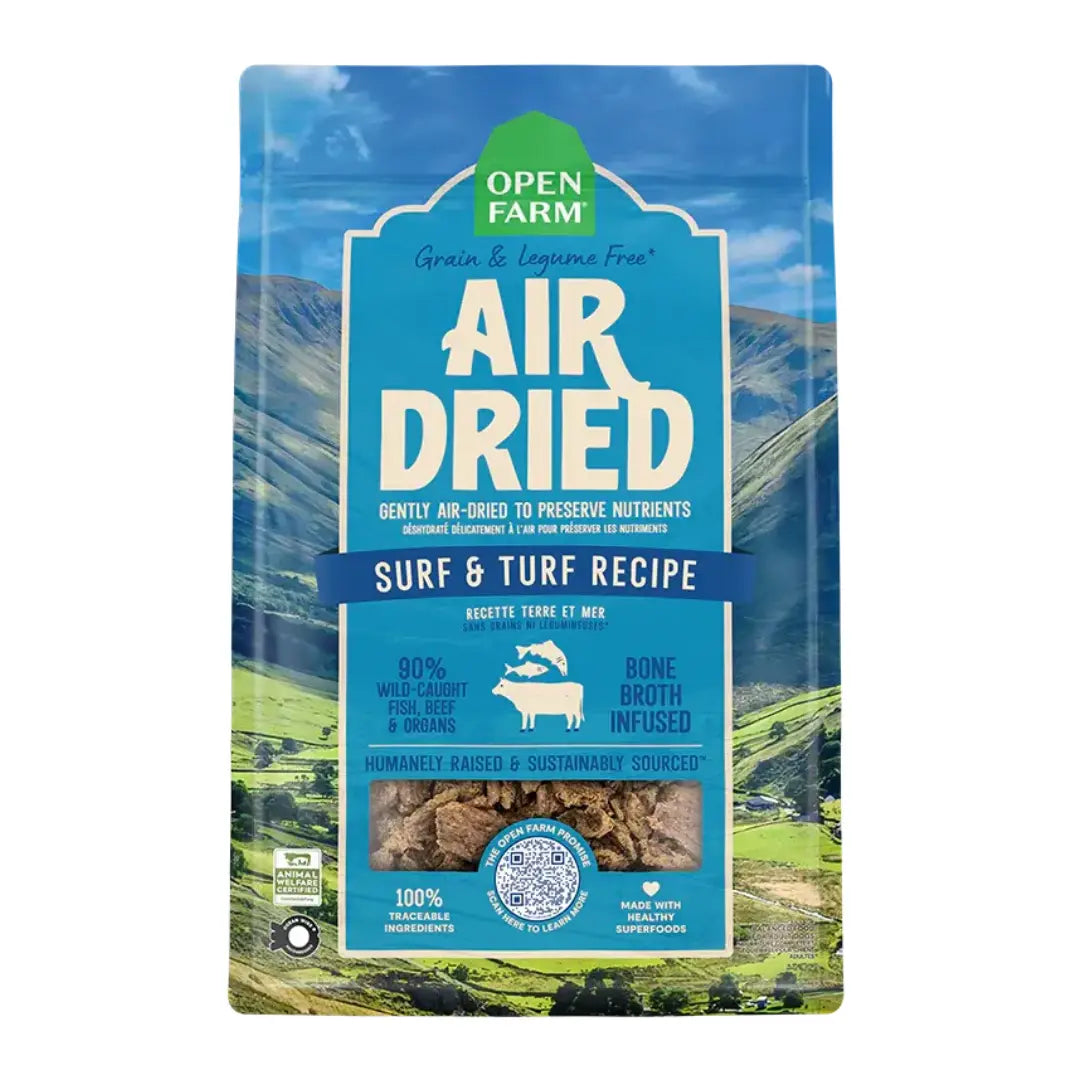Open Farm - Recettes Séchées à l'air pour chien Open Farm