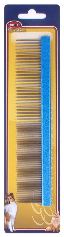 PEIGNE DROIT EN ALUMINIUM HUNTER 7 1/2'' - DENTS FINES/ESPACÉES Livora