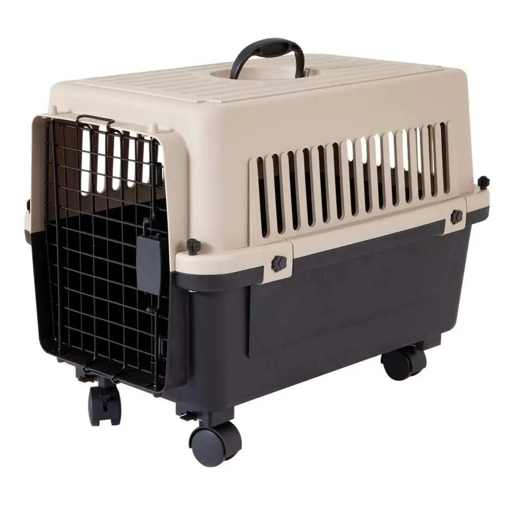 Precision - Cage portative pour animaux (Tan/Noir) Precision