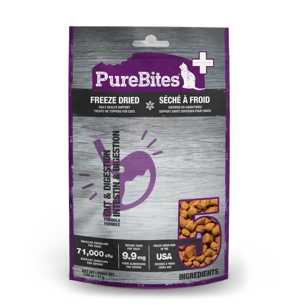 Purebites+ - Complément alimentaire lyophilisée pour chats
