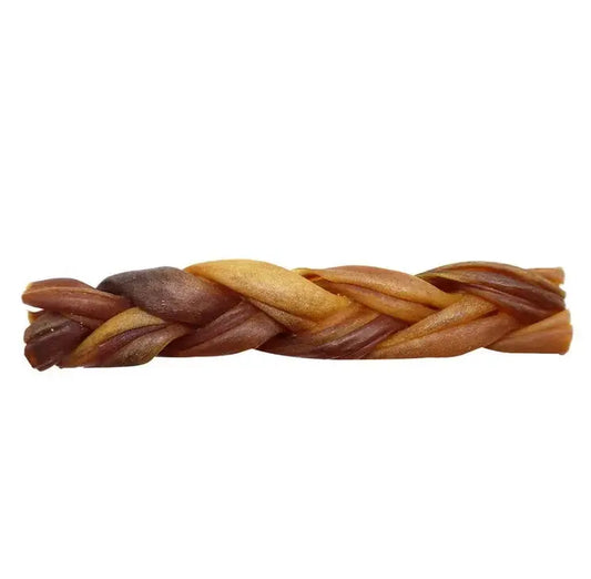 Rosy & Budd - Bâton naturel de collagène tressé pour chien Rosy & Budd
