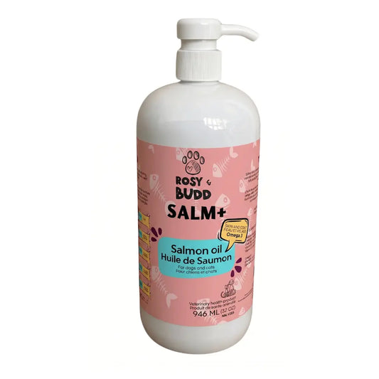 Rosy & Budd - Huile de Saumon SALM+ pour animaux Rosy & Budd