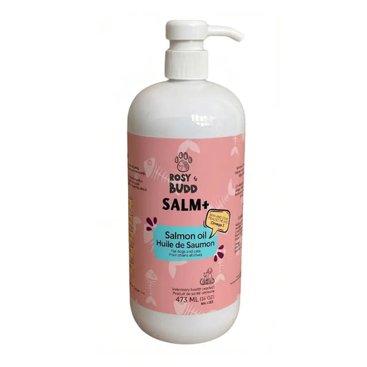 Rosy & Budd - Huile de Saumon SALM+ pour animaux Rosy & Budd
