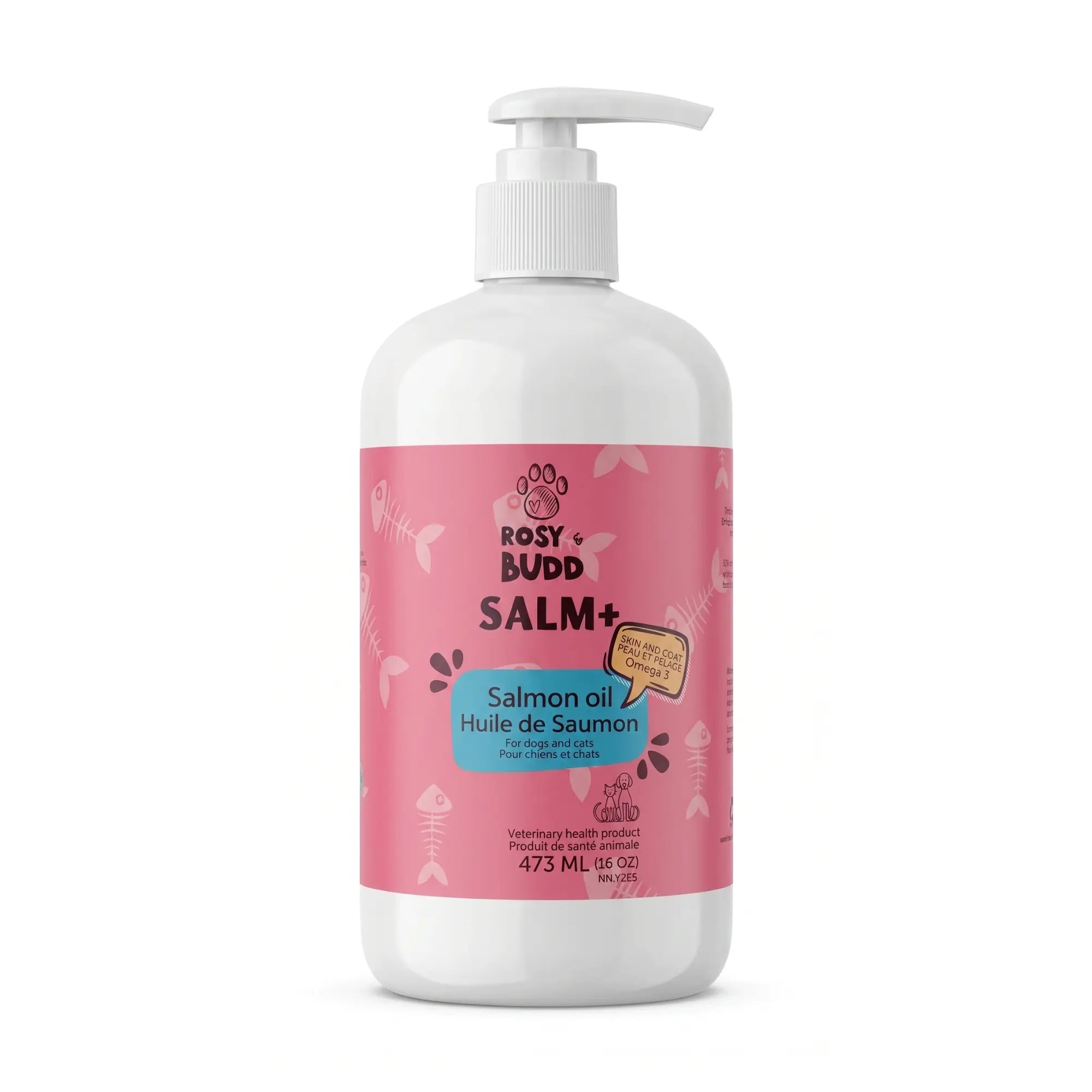 Rosy & Budd - Huile de Saumon SALM+ pour animaux