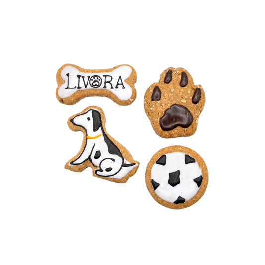 Rosy &amp; Budd - Jar of 4 Dog Biscuits made with natural ingredients